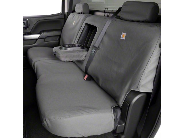 Covercraft SeatSaver Second Row Seat Cover; Carhartt Gravel (12-15 Tacoma Double Cab)