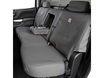 Leather Seat Covers 07-13 Toyota Tundra CrewMax Double Cab Black Red TRD Logos 