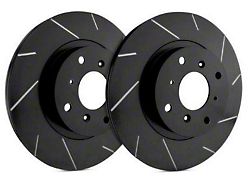 SP Performance Slotted 5-Lug Rotors with Black ZRC Coated; Rear Pair (07-21 Tundra)