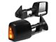 Powered Heated Towing Mirrors with Amber Turn Signals; Black (16-22 Tacoma)