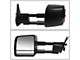 Powered Heated Towing Mirrors with Amber Turn Signals; Black (16-22 Tacoma)