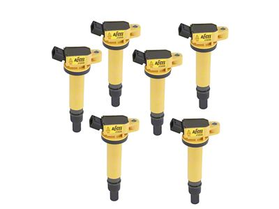 Accel SuperCoil Ignition Coils; Yellow; 6-Pack (05-12 Tacoma)