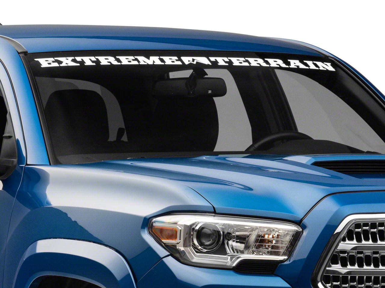 SEC10 Tacoma ExtremeTerrain Windshield Banner; White TT6984 (05-24 ...