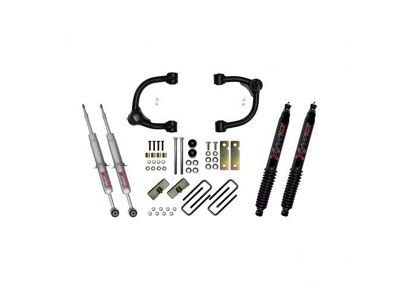 SkyJacker 3-Inch Upper A-Arm Lift Kit with Rear Lift Blocks and Black MAX Shocks (16-23 Tacoma, Excluding TRD Pro)