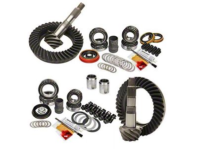 Nitro Gear & Axle 8-Inch Front Axle/8.4-Inch Rear Axle Ring and Pinion Gear Kit; 4.56 Gear Ratio (05-15 4WD Tacoma w/o E-Locker)