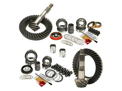 Nitro Gear & Axle 8-Inch Front Axle/8.4-Inch Rear Axle Ring and Pinion Gear Kit; 5.29 Gear Ratio (05-15 4WD Tacoma w/o E-Locker)