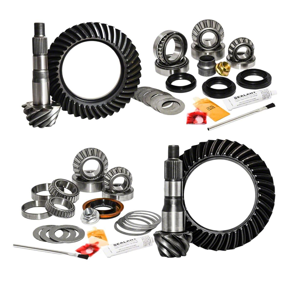 Nitro Gear & Axle 8-Inch Front Axle/8.75-Inch Rear Axle Ring and Pinion Gear Kit; 5.29 Gear Ratio (16-23 Tacoma w/ Automatic Transmission & E-Locker; 16-23 Tacoma w/ Manual Transmission)