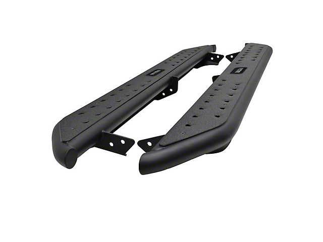 Outlaw Nerf Side Step Bars; Textured Black (05-22 Tacoma Double Cab)