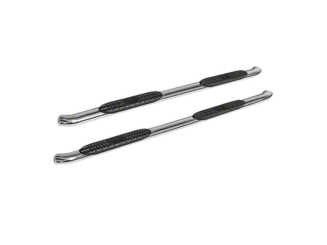 Pro Traxx 4-Inch Oval Side Step Bars; Stainless Steel (05-23 Tacoma Access Cab)