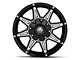 Mayhem Wheels Rampage Black Milled 6-Lug Wheel; 17x9; -12mm Offset (05-15 Tacoma)
