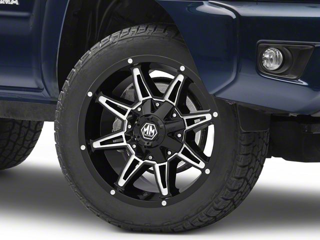 Mayhem Wheels Rampage Black Milled 6-Lug Wheel; 20x9; 0mm Offset (05-15 Tacoma)