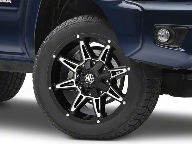 Mayhem Wheels Rampage Black Milled 6-Lug Wheel; 20x9; 18mm Offset (05-15 Tacoma)