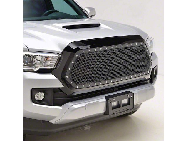 Evolution Wire Mesh Upper Replacement Grille; Black (16-23 Tacoma)
