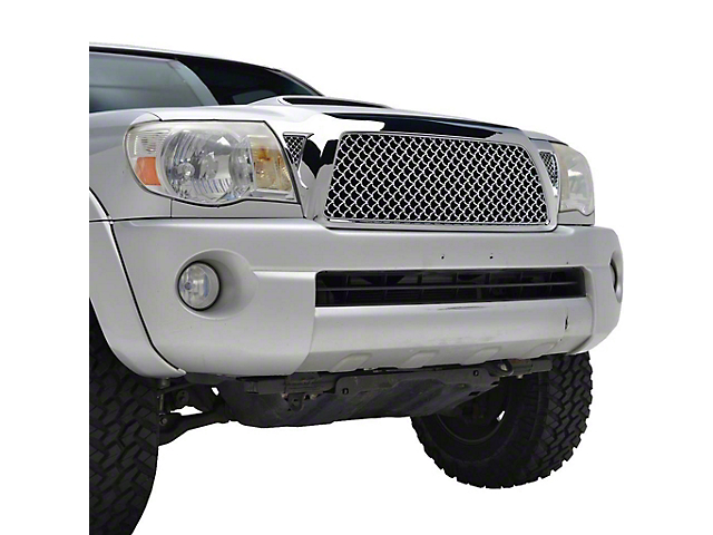Wire Mesh Upper Replacement Grille; Chrome (05-11 Tacoma)