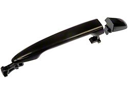 Exterior Door Handle; Smooth Black; Rear Driver or Passenger Side (05-15 Tacoma Double Cab)