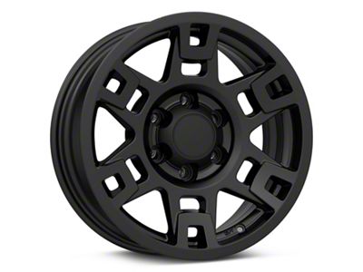 TRD 4Runner Style Matte Black 6-Lug Wheel; 17x7; 4mm Offset (2024 Tacoma)