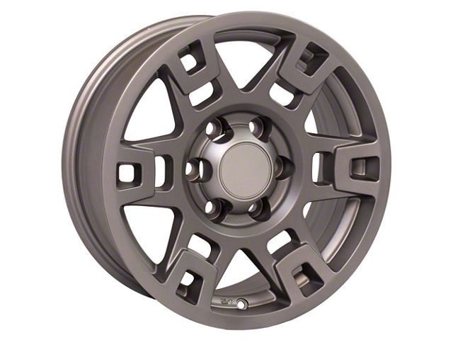 TRD 4Runner Style Satin Graphite 6-Lug Wheel; 17x7; 4mm Offset (05-15 Tacoma)