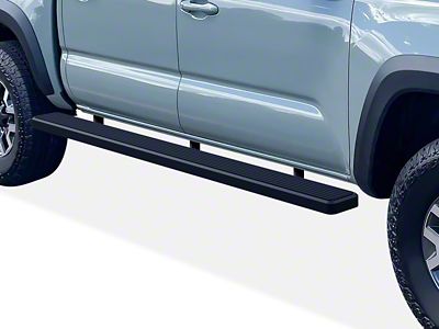 6-Inch iStep Wheel-to-Wheel Running Boards; Black (05-23 Tacoma Double Cab w/ 5-Foot Bed)