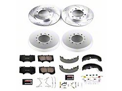 PowerStop Z23 Evolution Sport 6-Lug Brake Rotor and Pad Kit; Front and Rear (05-23 Tacoma)