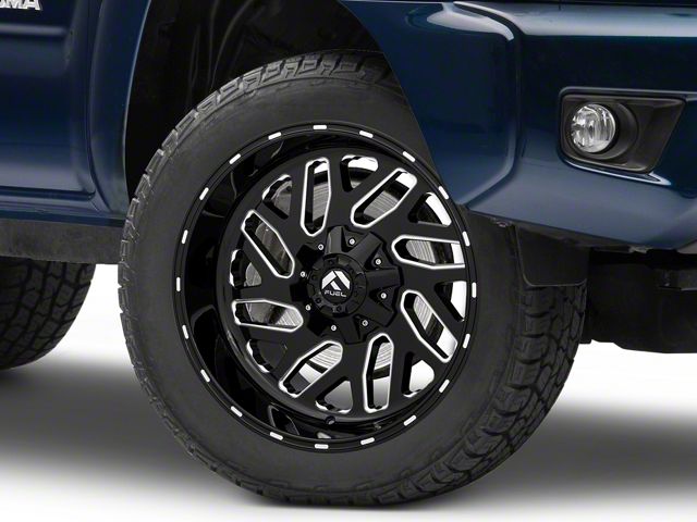Fuel Wheels Triton Gloss Black Milled 6-Lug Wheel; 20x10; -19mm Offset (05-15 Tacoma)