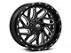Fuel Wheels Triton Gloss Black Milled 6-Lug Wheel; 20x10; -19mm Offset (05-15 Tacoma)