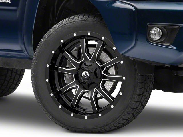 Fuel Wheels Vandal Gloss Black Milled 6-Lug Wheel; 20x9; 1mm Offset (05-15 Tacoma)