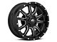 Fuel Wheels Vandal Gloss Black Milled 6-Lug Wheel; 20x9; 1mm Offset (05-15 Tacoma)