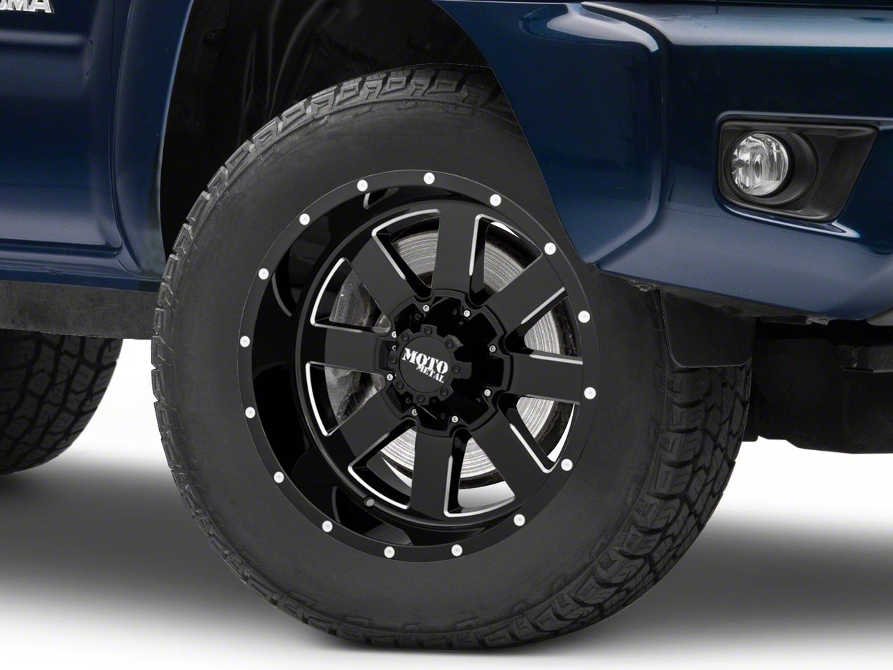 Moto Metal MO962 Gloss Black Milled 6-Lug Wheel; 18x9; 0mm Offset (05-15 Tacoma)
