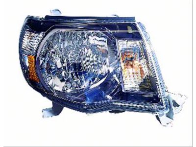 Replacement Halogen Headlight; Black Housing; Clear Lens; Passenger Side (05-11 Tacoma)