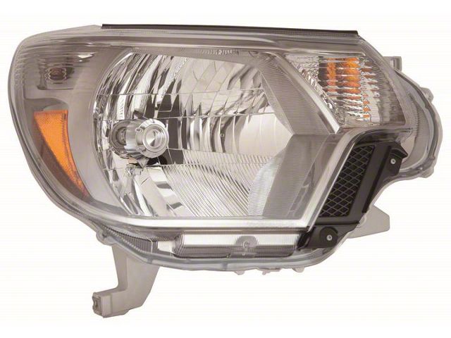 Replacement Halogen Headlight; Black Housing; Clear Lens; Passenger Side (14-15 Tacoma)