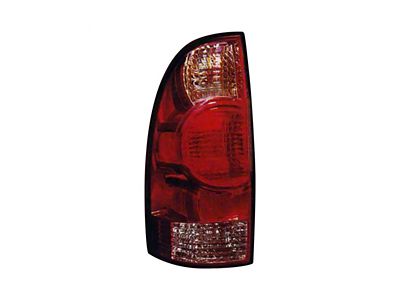 Replacement Tail Light; Chrome Housing; Red/Clear Lens; Driver Side (05-15 Tacoma)