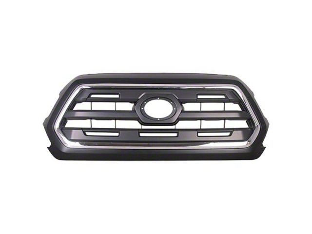 Upper Replacement Grille; Black (16-19 Tacoma)