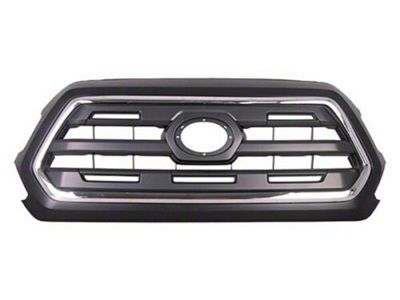 Upper Replacement Grille; Black (16-19 Tacoma)