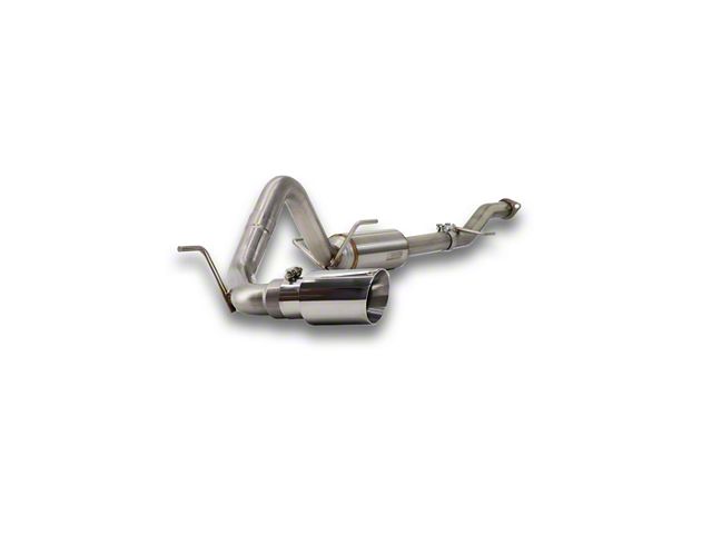Carven Exhaust Progressive Series Single Exhaust System with Polished Tip; Side Exit (16-23 2.7L Tacoma)
