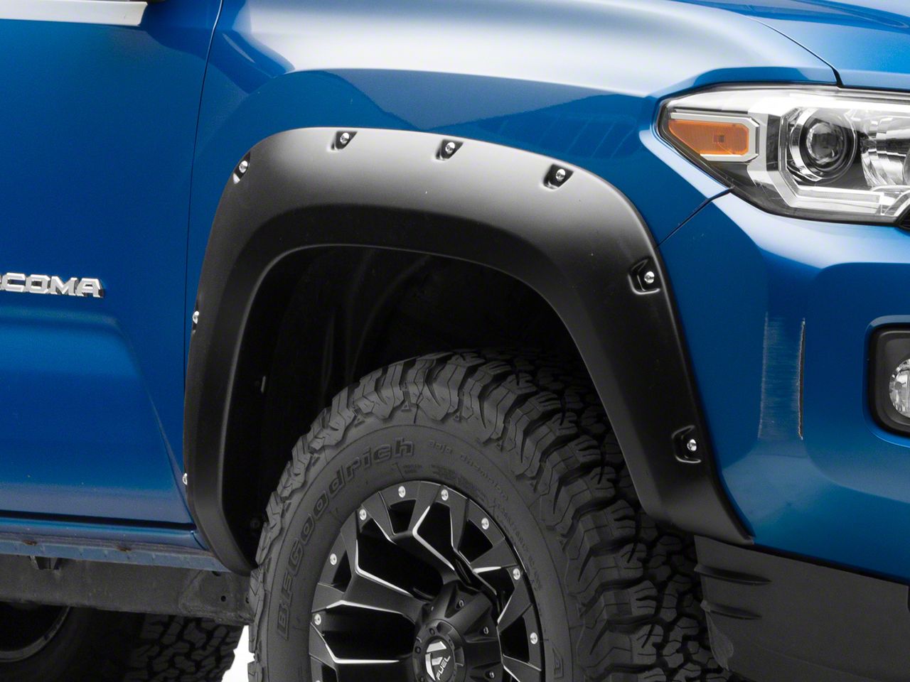 Bushwacker Pocket Style Fender Flares; Front and Rear; Matte