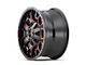Mayhem Wheels Warrior Black with Prism Red 6-Lug Wheel; 20x9; 18mm Offset (21-24 Bronco, Excluding Raptor)