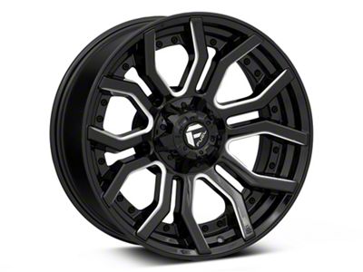 Fuel Wheels Rage Gloss Black Milled 6-Lug Wheel; 20x9; 1mm Offset (2024 Tacoma)