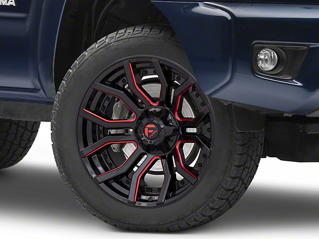 Fuel Wheels Rage Gloss Black Red Tinted 6-Lug Wheel; 20x10; -18mm Offset (05-15 Tacoma)