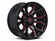 Fuel Wheels Rage Gloss Black Red Tinted 6-Lug Wheel; 20x10; -18mm Offset (05-15 Tacoma)