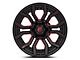 Fuel Wheels Rage Gloss Black Red Tinted 6-Lug Wheel; 20x10; -18mm Offset (16-23 Tacoma)