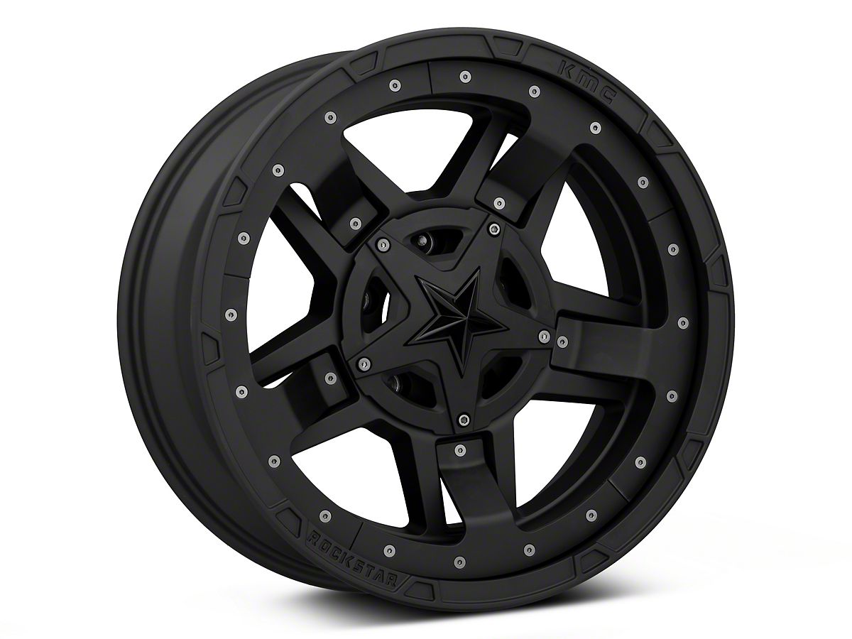 XD Rockstar III Matte Black 5-Lug Wheel; 17x9; -12mm Offset (05-15 Tacoma)