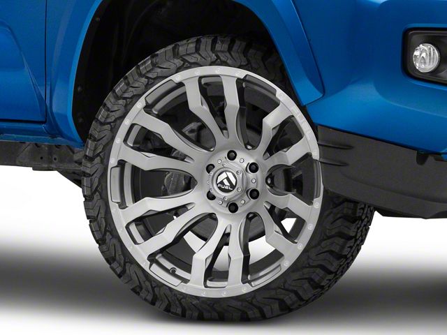 Fuel Wheels Blitz Platinum Brushed Gunmetal 6-Lug Wheel; 22x12; -44mm Offset (16-23 Tacoma)