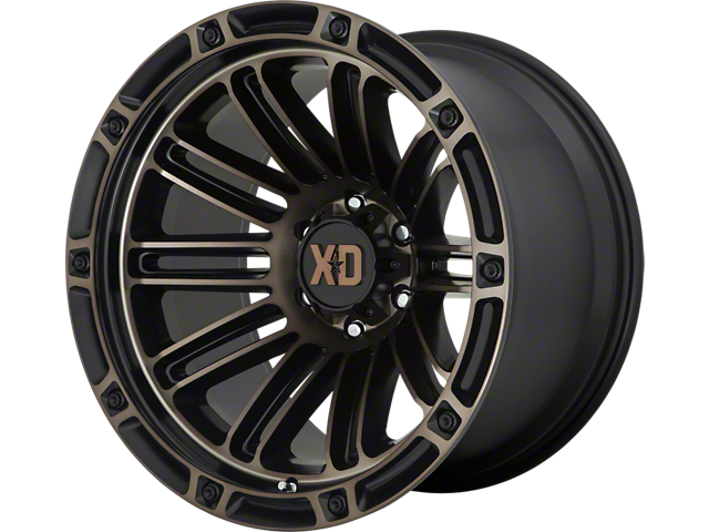 XD Double Deuce Satin Black with Dark Tint 6-Lug Wheel; 20x9; 0mm Offset (16-23 Tacoma)