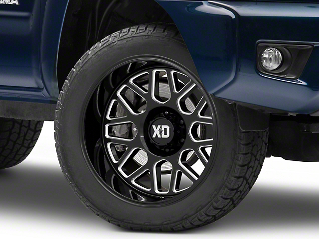 XD Grenade 2 Gloss Black Milled 6-Lug Wheel; 20x9; 0mm Offset (21-23 Bronco, Excluding Raptor)