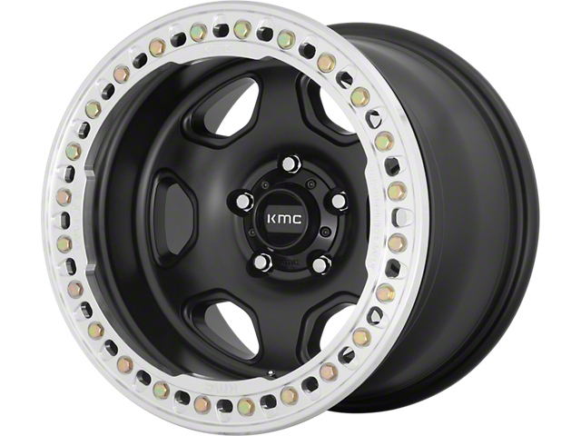 KMC HEX Satin Black 6-Lug Wheel; 20x10; -48mm Offset (16-23 Tacoma)