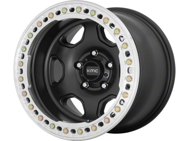 KMC HEX Satin Black 6-Lug Wheel; 20x10; -48mm Offset (05-15 Tacoma)