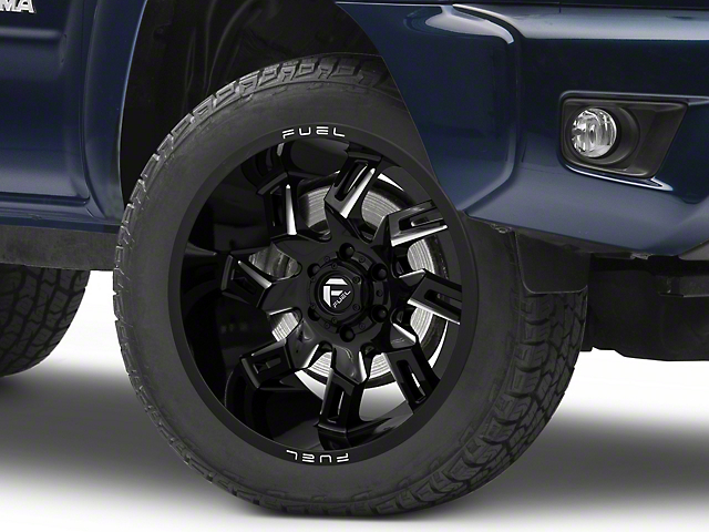 Fuel Wheels Lockdown Gloss Black Milled 6-Lug Wheel; 20x10; -18mm Offset (05-15 Tacoma)