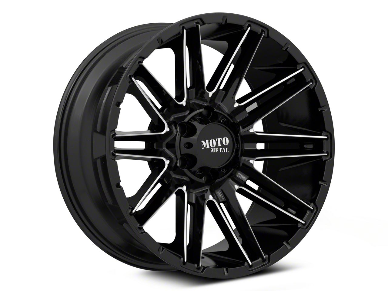 Moto Metal MO998 Kraken Gloss Black Milled 6-Lug Wheel; 20x9; 0mm Offset  (16-23 Tacoma)