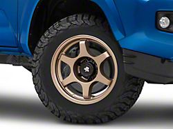 Mammoth Super Six Satin Bronze 6-Lug Wheel; 17x8.5; 0mm Offset (16-23 Tacoma)