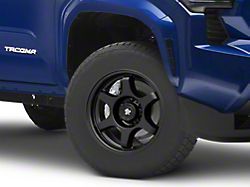 Mammoth Super Six Satin Black 6-Lug Wheel; 17x8.5; 25mm Offset (24-26 Tacoma)